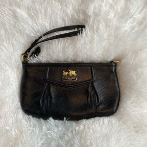 Large Coach Wristlet - Leather